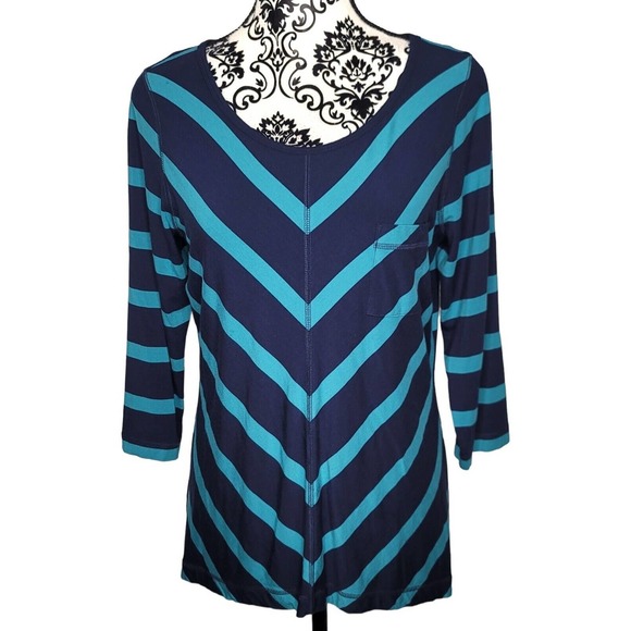 Tommy Bahama Tops - Tommy Bahama Striped Shirt Size M Blue